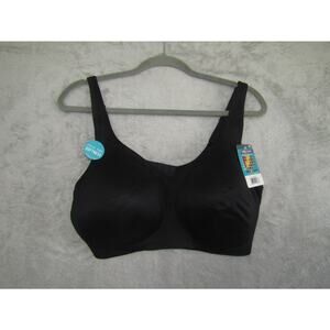 Vanity Fair Radiant Collection Wireless Bra 3XL Black Smoothing Stretch Comfort